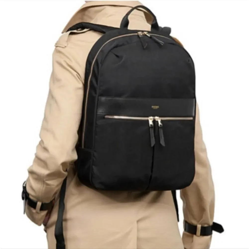 beauchamp laptop backpack Black 15" | KNOMO London The padded straps and back and the trolley sleeve pocket make traveling extra comfortable Knomo Beauchamp Review - Knomo